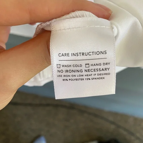 MIZZEN+MAIN Leeward Shirt Men’s XL Standard Fit White Button Up Long Sleeve NWT - Picture 5 of 6